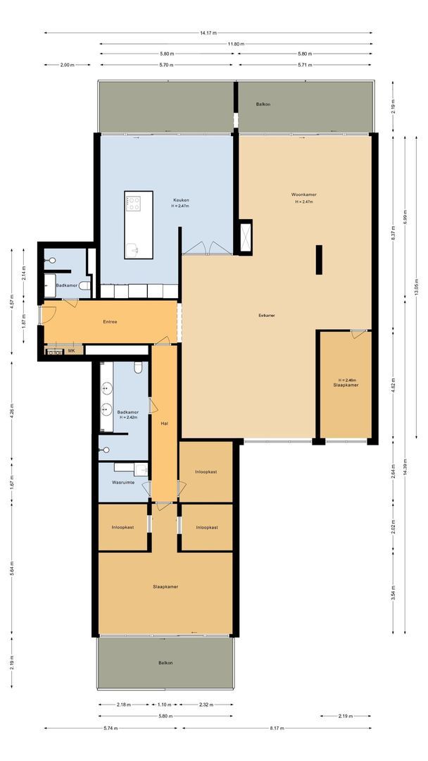 Marevista 23, Noordwijk plattegrond-0