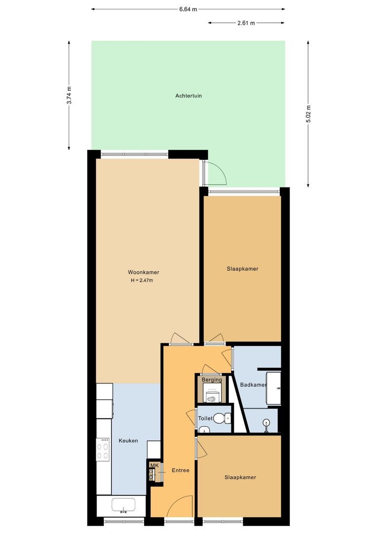 Sikkelkruidstraat 7, Voorhout plattegrond-0