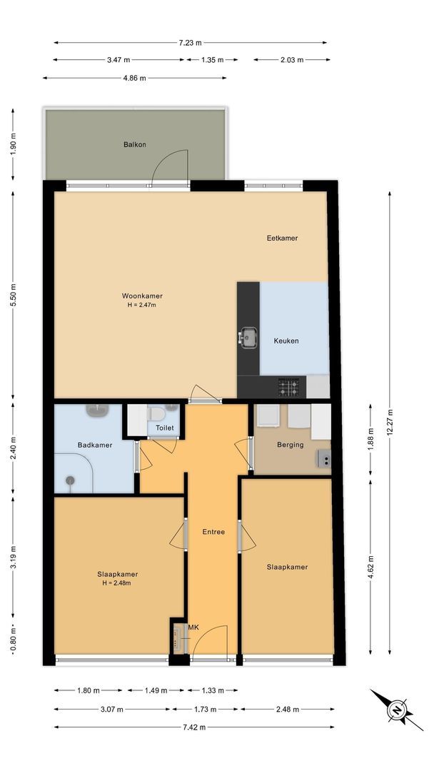 Peterhof 52, Noordwijk plattegrond-0
