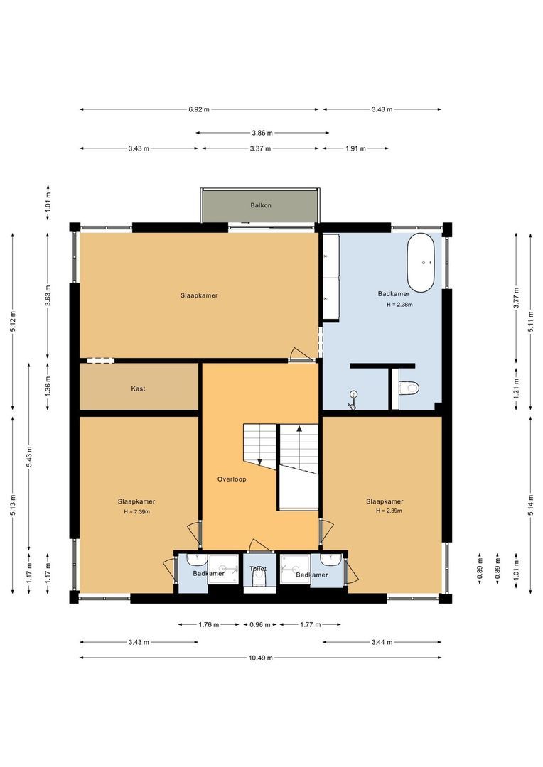 Rembrandtweg 20, Noordwijk plattegrond-2