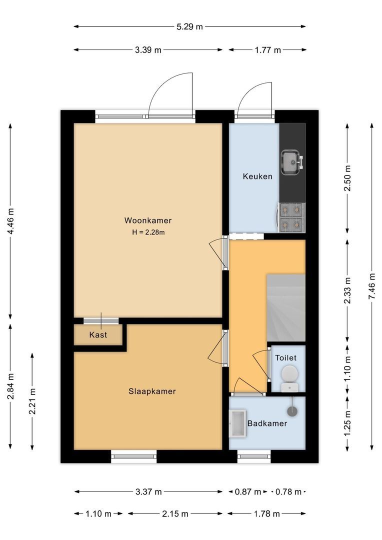 de Ruyterstraat 37, Noordwijk plattegrond-4