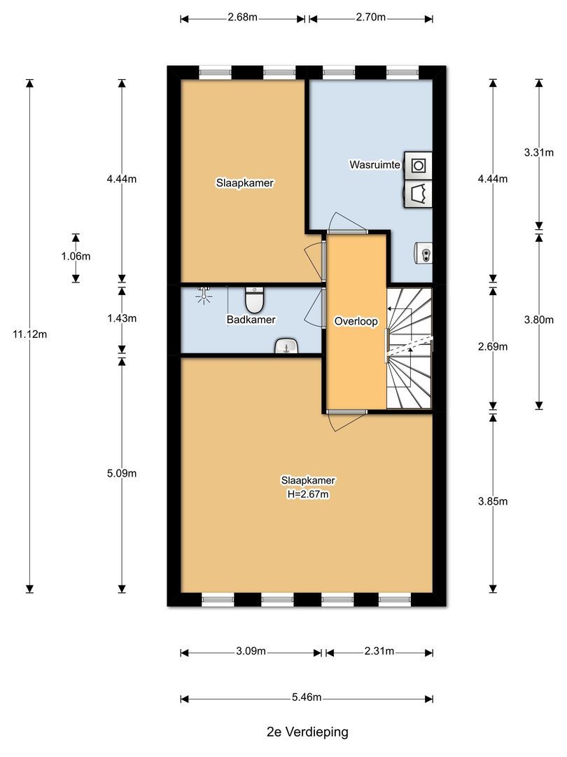 Nieuwe Voorstraat 55, Noordwijk plattegrond-3
