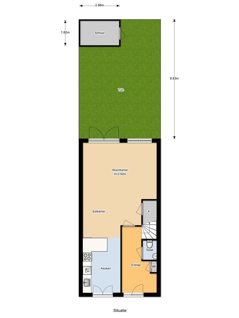 Nieuwe Voorstraat 55, Noordwijk plattegrond-0