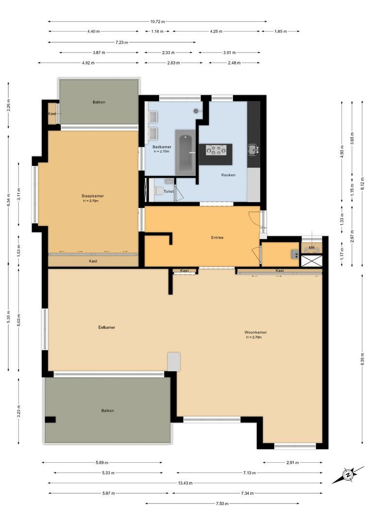 Koningin Astrid Boulevard 26 B, Noordwijk plattegrond-0
