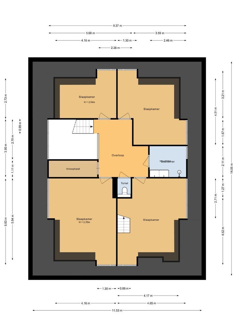 Beethovenweg 31, Noordwijk plattegrond-2