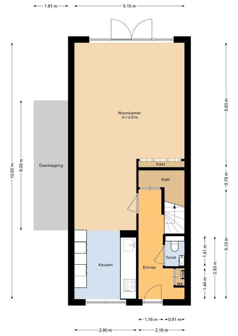 Schiewei 5, Noordwijk plattegrond-1