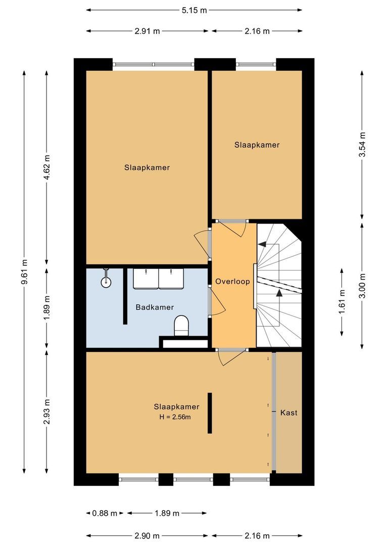 Schiewei 5, Noordwijk plattegrond-2