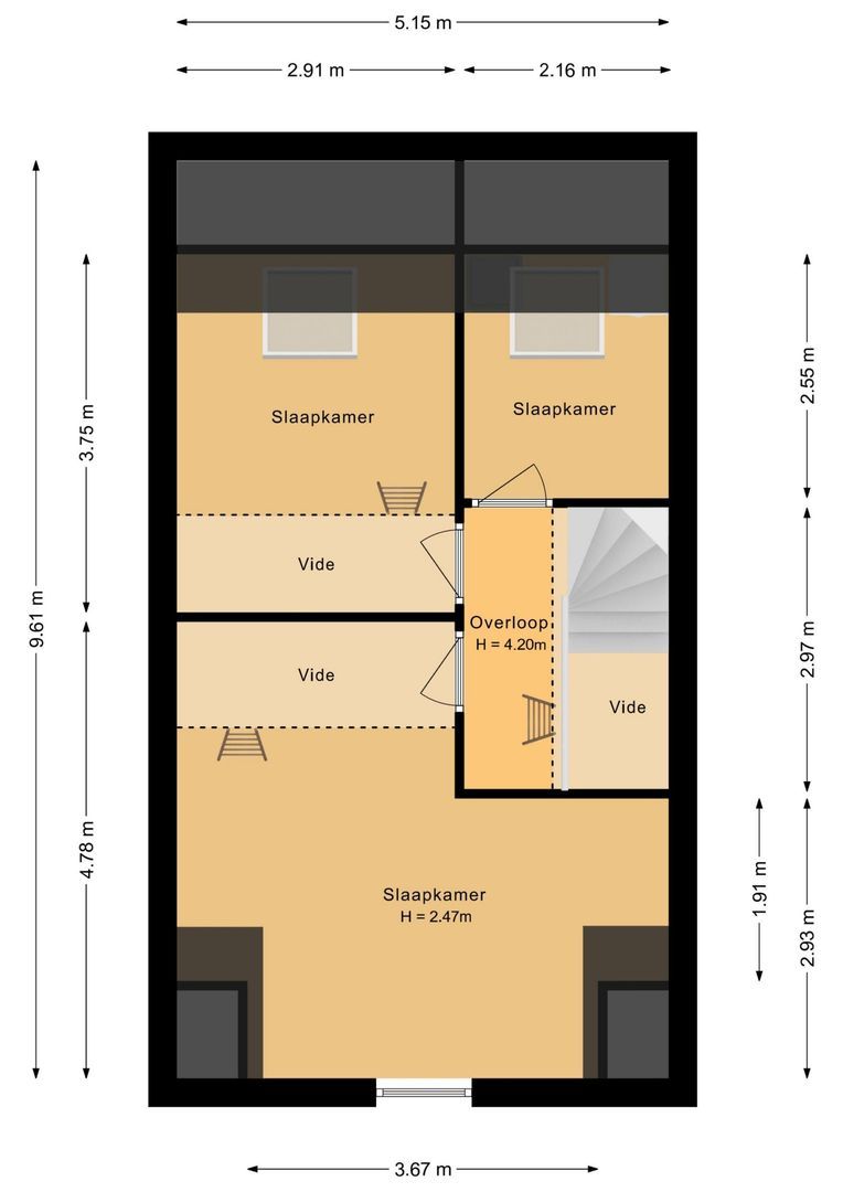 Schiewei 5, Noordwijk plattegrond-3