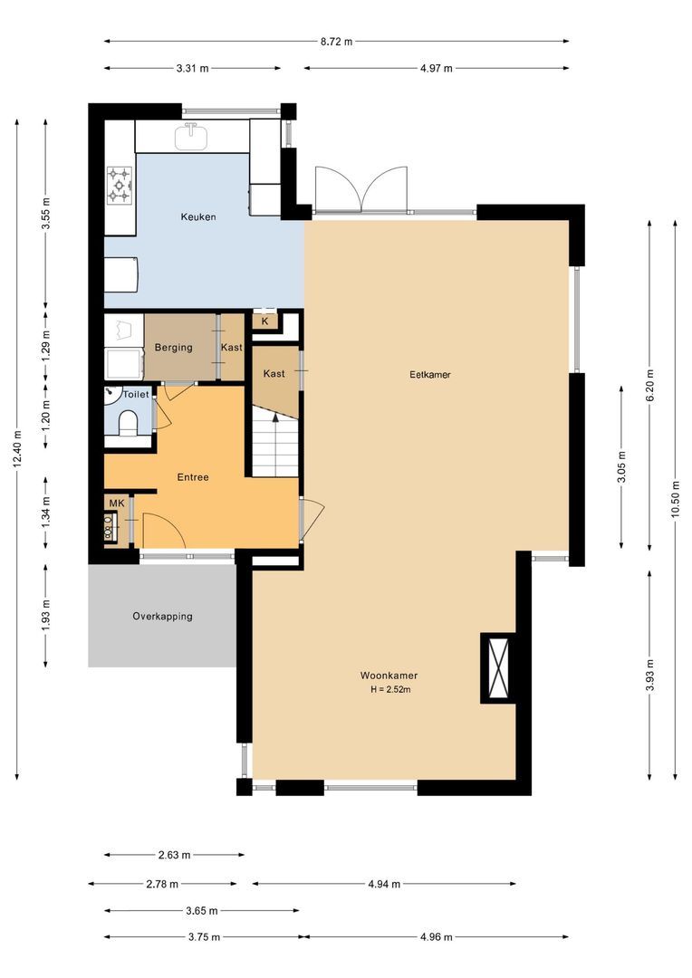 Willem Barthoenstraat 20, Voorhout plattegrond-1