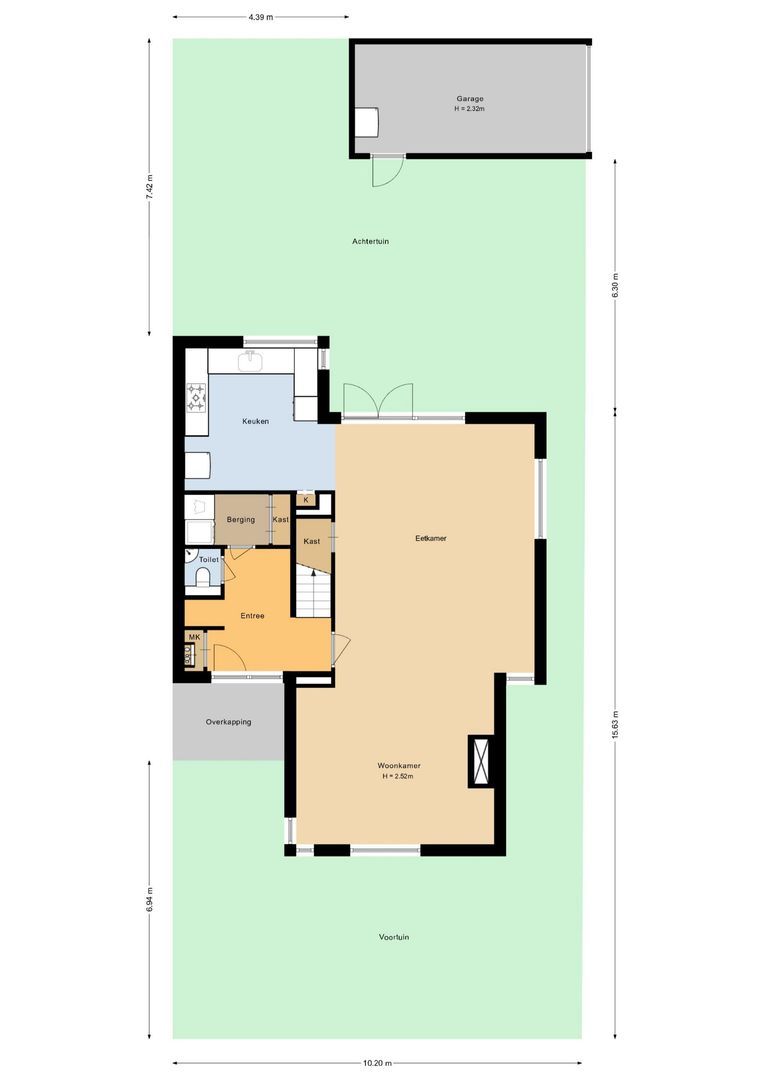 Willem Barthoenstraat 20, Voorhout plattegrond-0