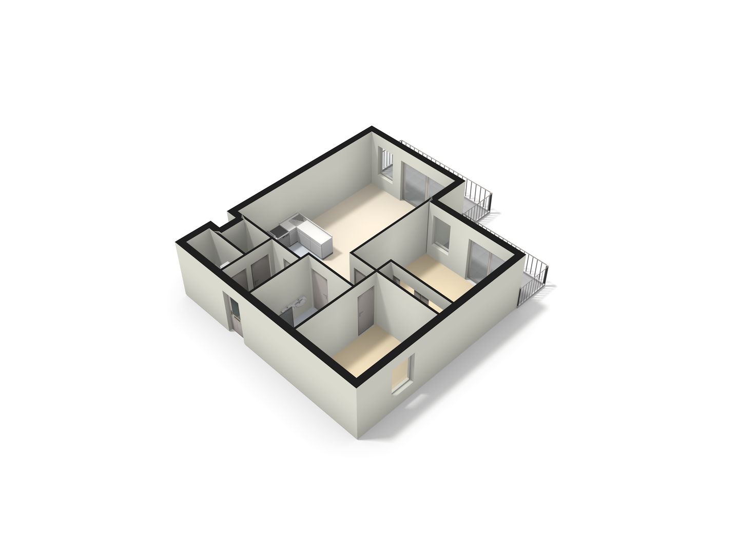 Parallel Boulevard 25 A, Noordwijk plattegrond-2