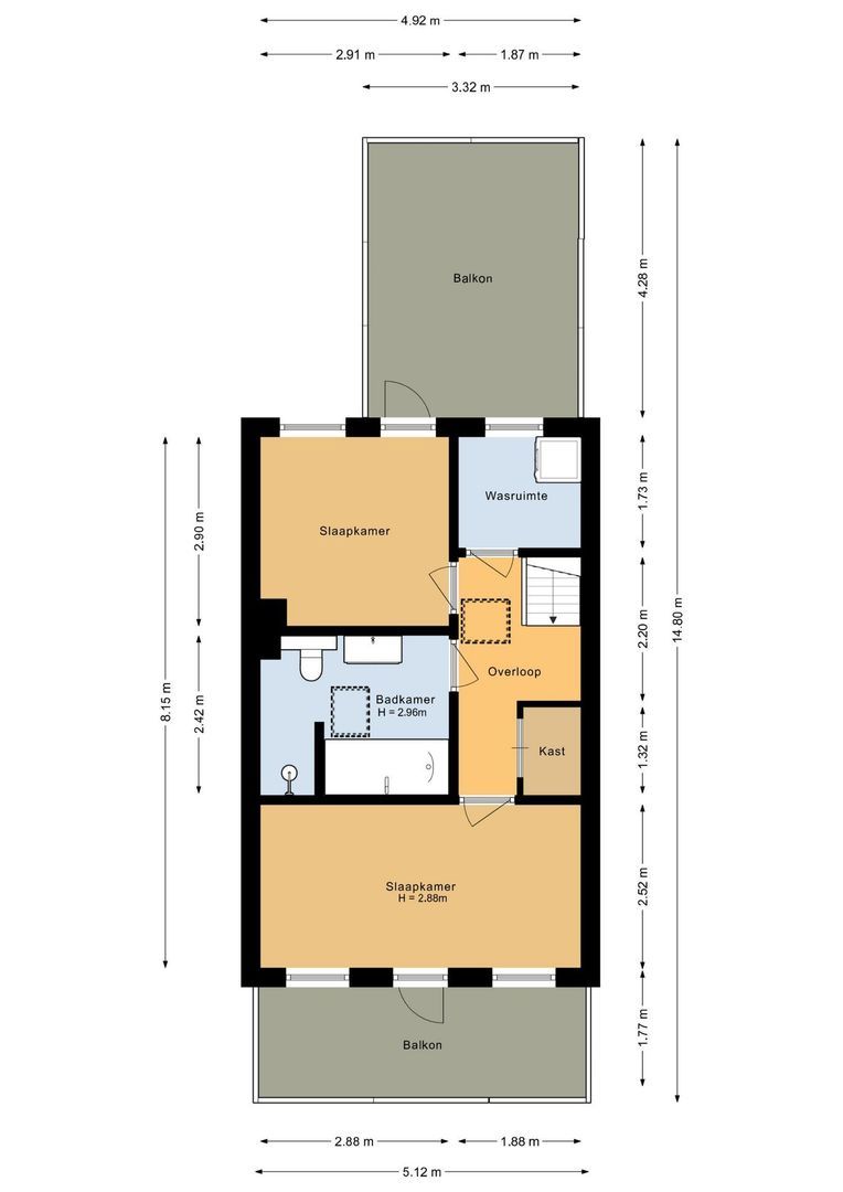 Koningin Astrid Boulevard 42, Noordwijk plattegrond-2