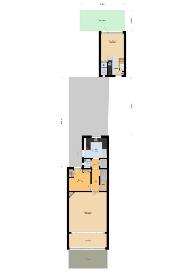 Koningin Astrid Boulevard 42, Noordwijk plattegrond-0