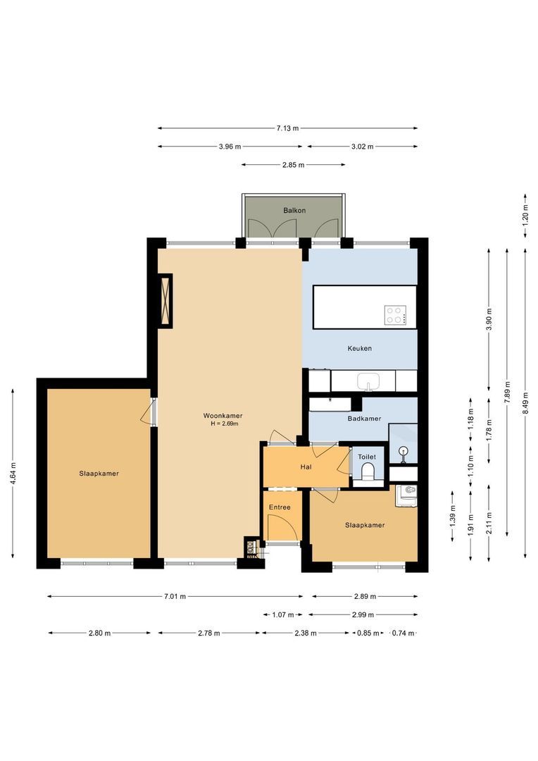 Westerbaan 11, Noordwijk plattegrond-0