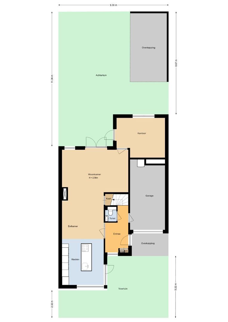 Het Laantje 27, Noordwijk plattegrond-0