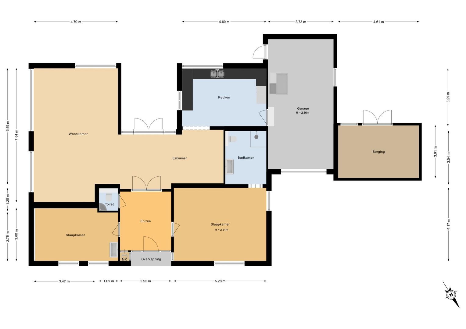 Goohorstlaan 7, Noordwijk plattegrond-1