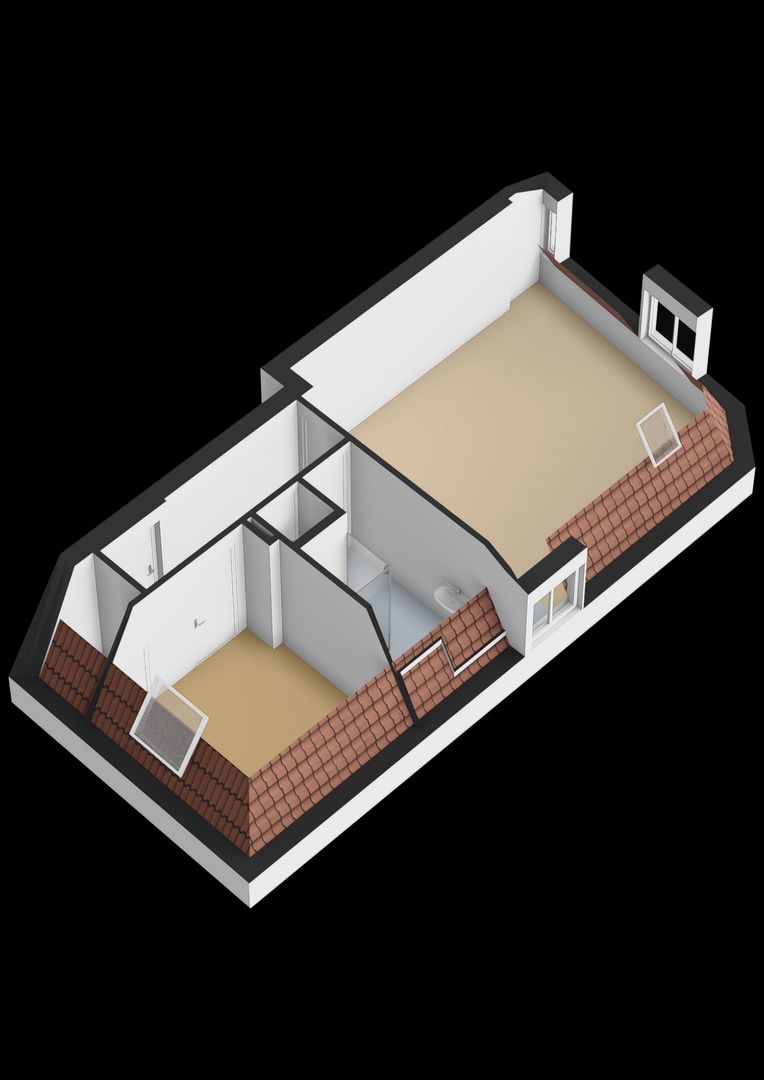 Voorstraat 54 D, Noordwijk plattegrond-1