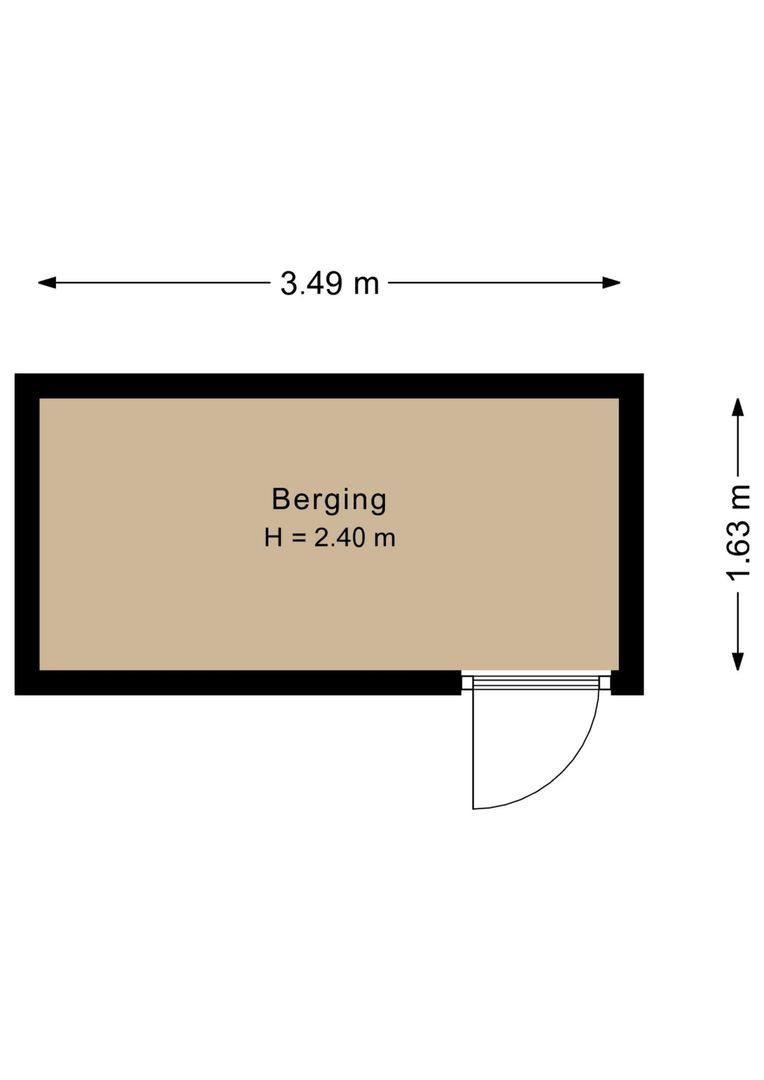 Oude Zeeweg 78 D, Noordwijk plattegrond-1