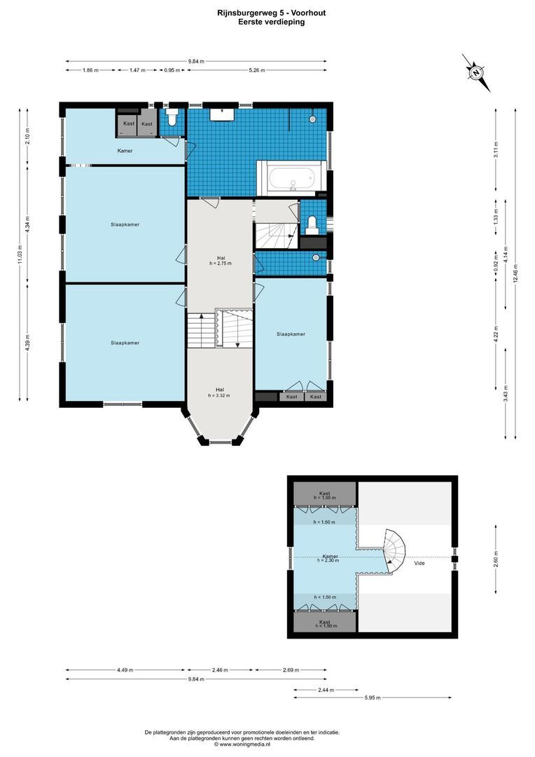 Rijnsburgerweg 5, Voorhout plattegrond-2