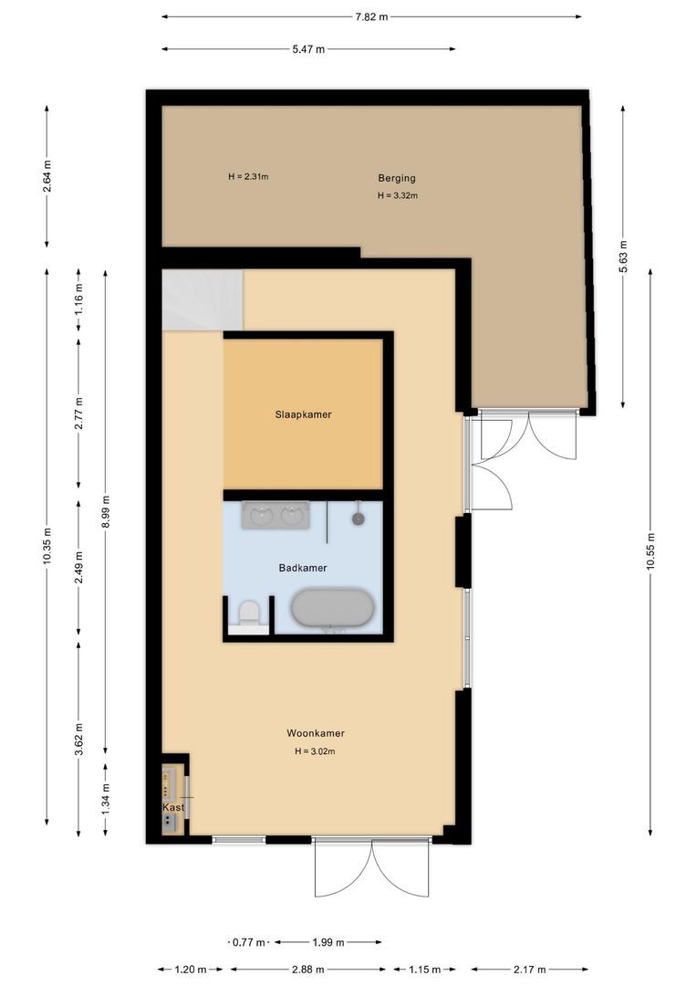 Schiestraat 20, Noordwijk plattegrond-4