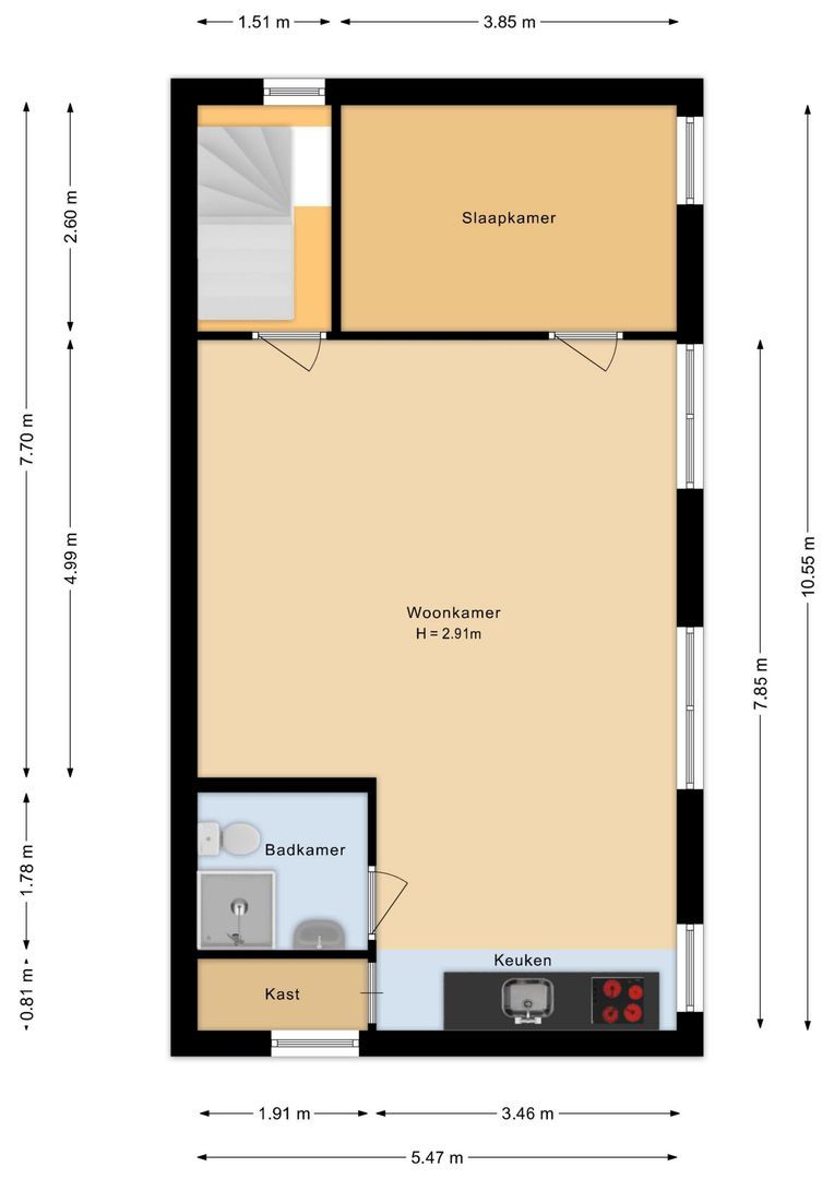 Schiestraat 20, Noordwijk plattegrond-5