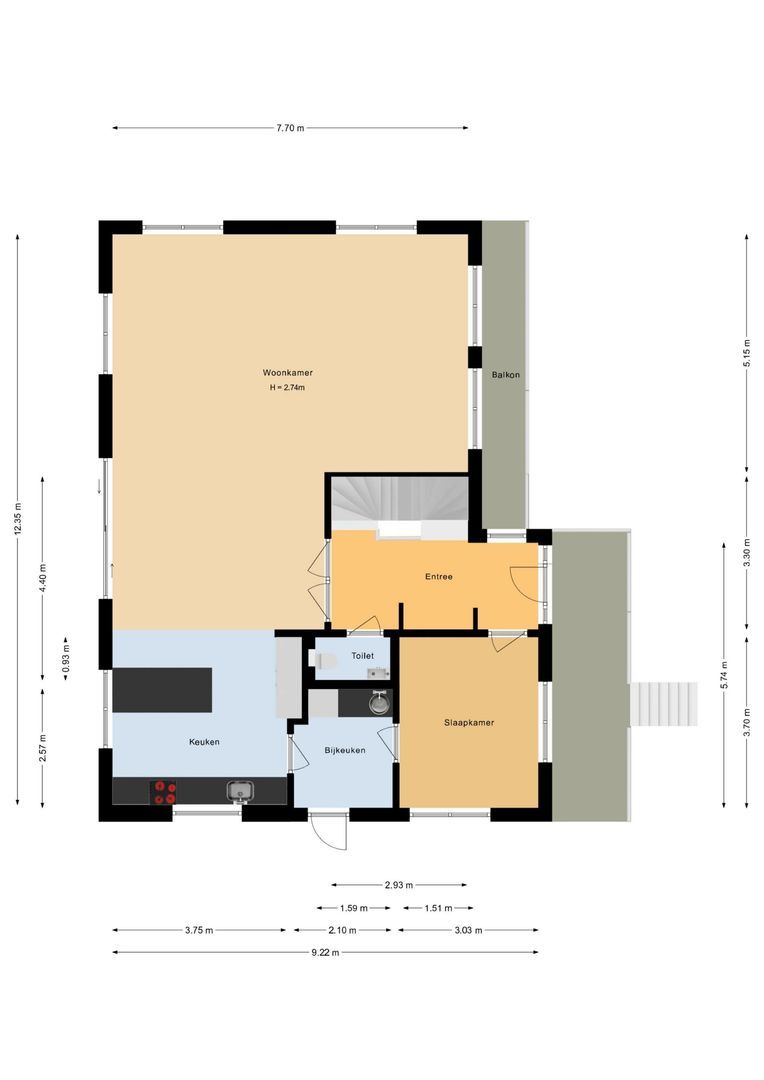 Javaweg 1, Noordwijk plattegrond-2