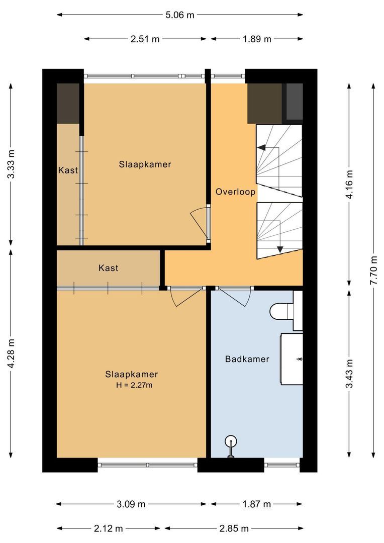 Egbert de Grootstraat 24, Noordwijk plattegrond-2