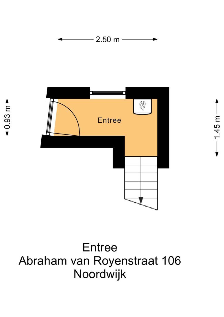 Abraham van Royenstraat 106 A, Noordwijk plattegrond-0