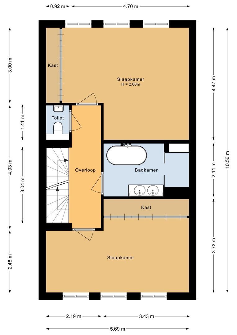 Huis ter Duinstraat 52, Noordwijk plattegrond-2