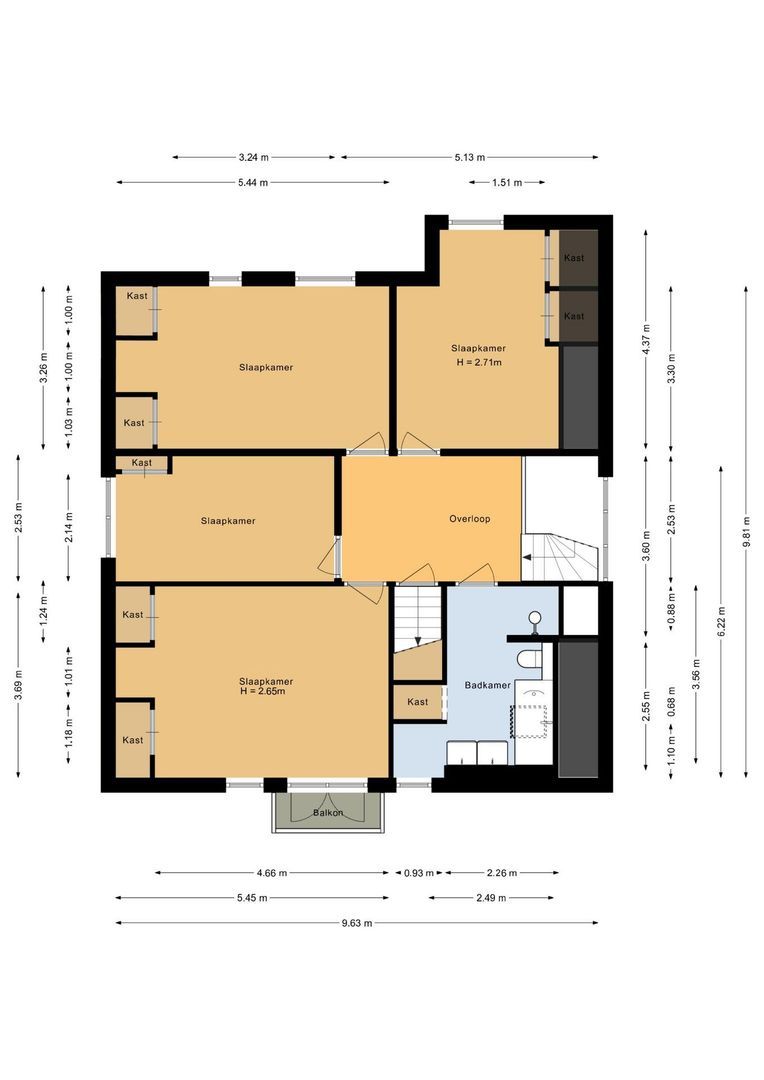 Rembrandtweg 5, Noordwijk plattegrond-2