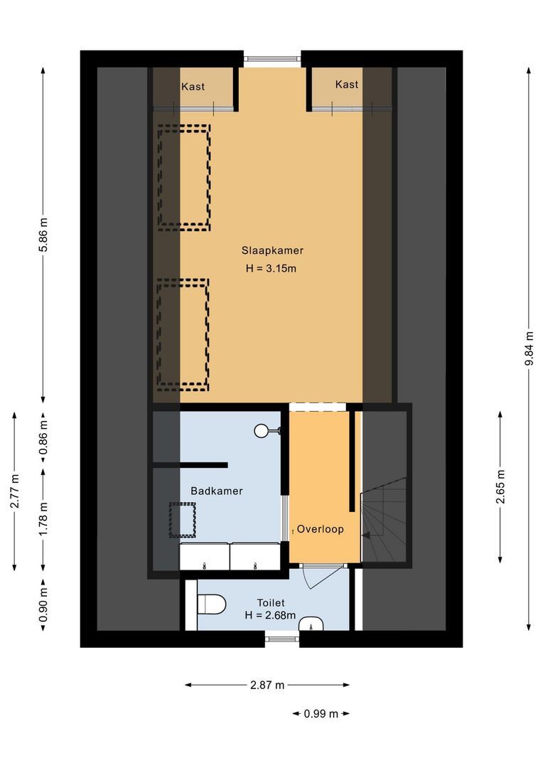 Rembrandtweg 5, Noordwijk plattegrond-3