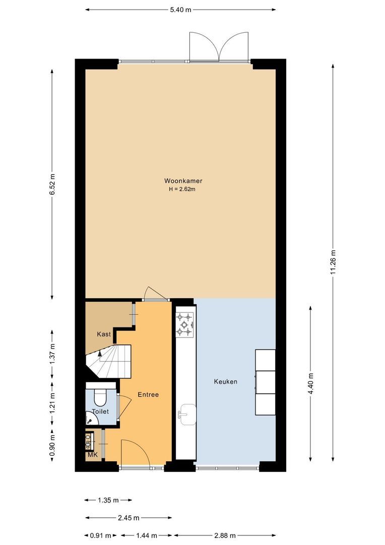 Nico Steenvoordenstraat 19, Noordwijk plattegrond-1