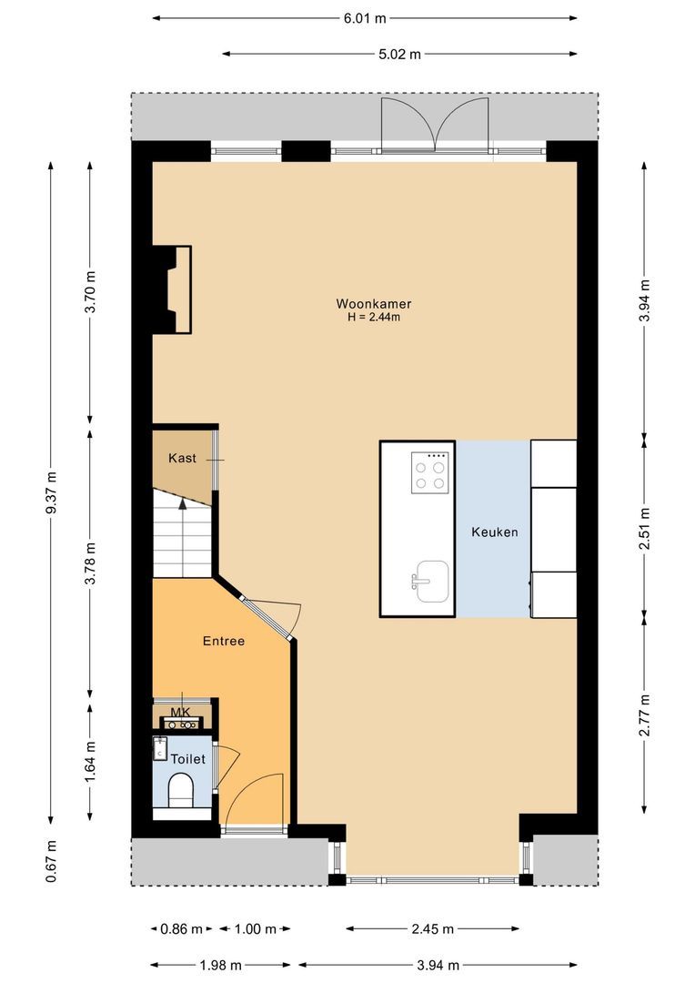 Alk 38, Noordwijk plattegrond-1