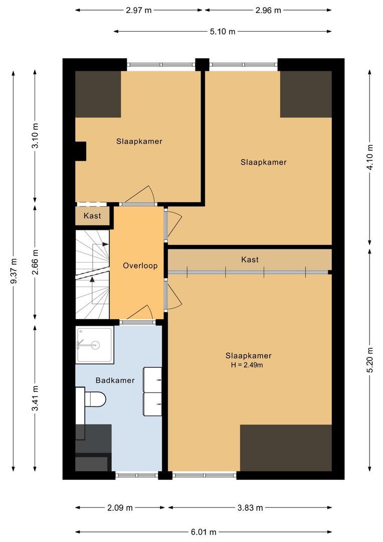 Alk 38, Noordwijk plattegrond-2
