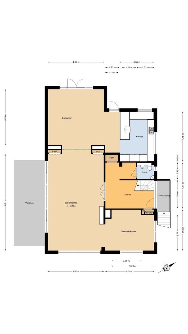 Goohorstlaan 5, Noordwijk plattegrond-1