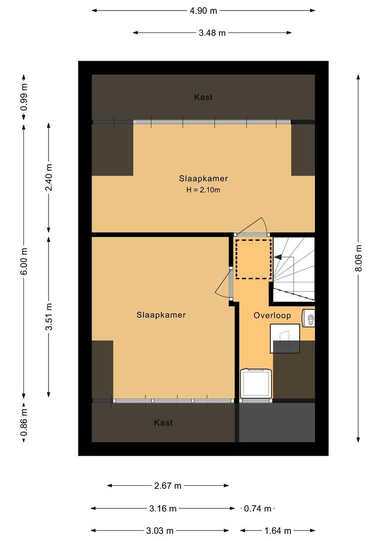 Hoogtij 185, Noordwijk plattegrond-3