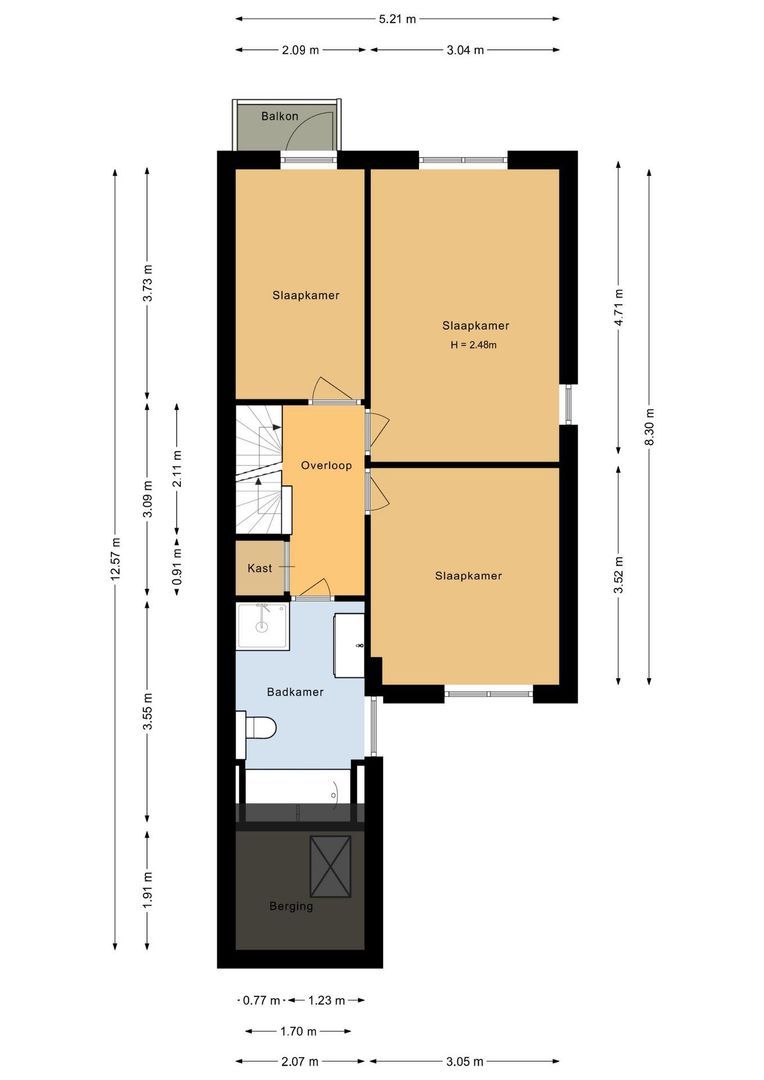 Branding 27, Noordwijk plattegrond-2