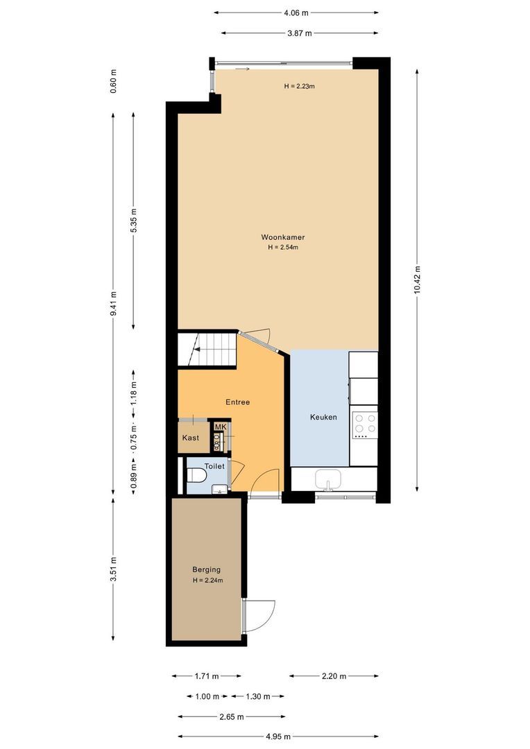 Schapedel 17, Noordwijk plattegrond-1