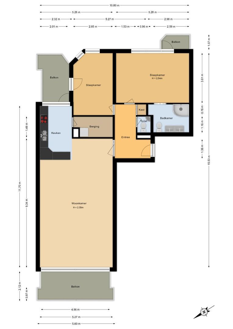 Adelaert 30, Noordwijk plattegrond-0