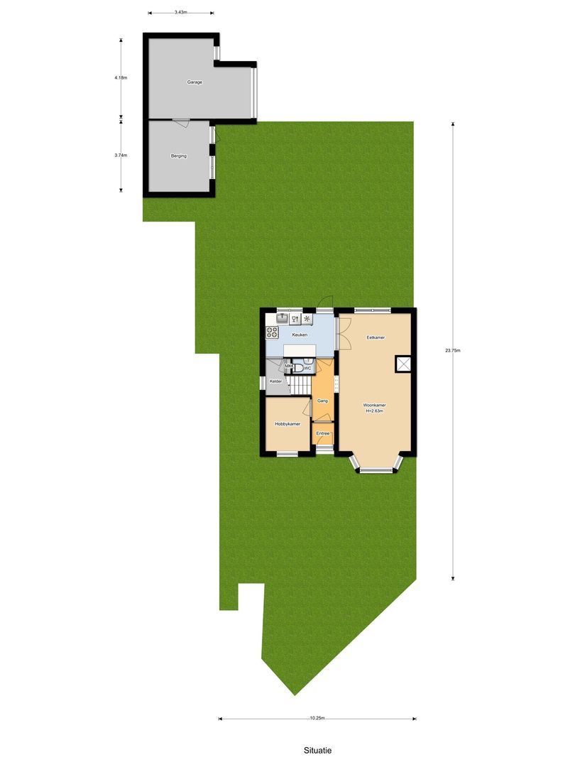 Nicolaas Barnhoornweg 8, Noordwijk plattegrond-0