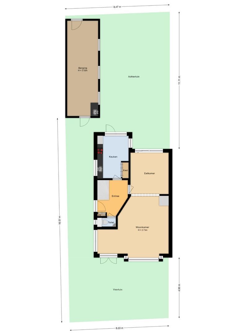 Duinweg 33, Noordwijk plattegrond-0