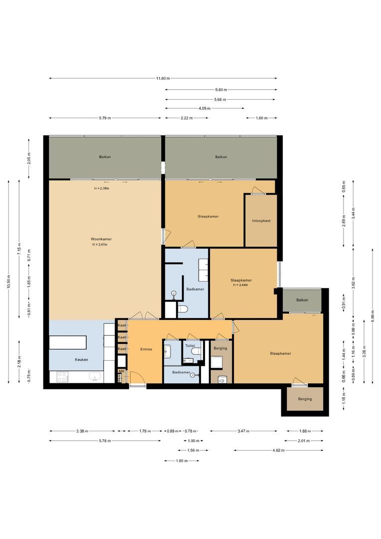 Strandwijck 13, Noordwijk plattegrond-0
