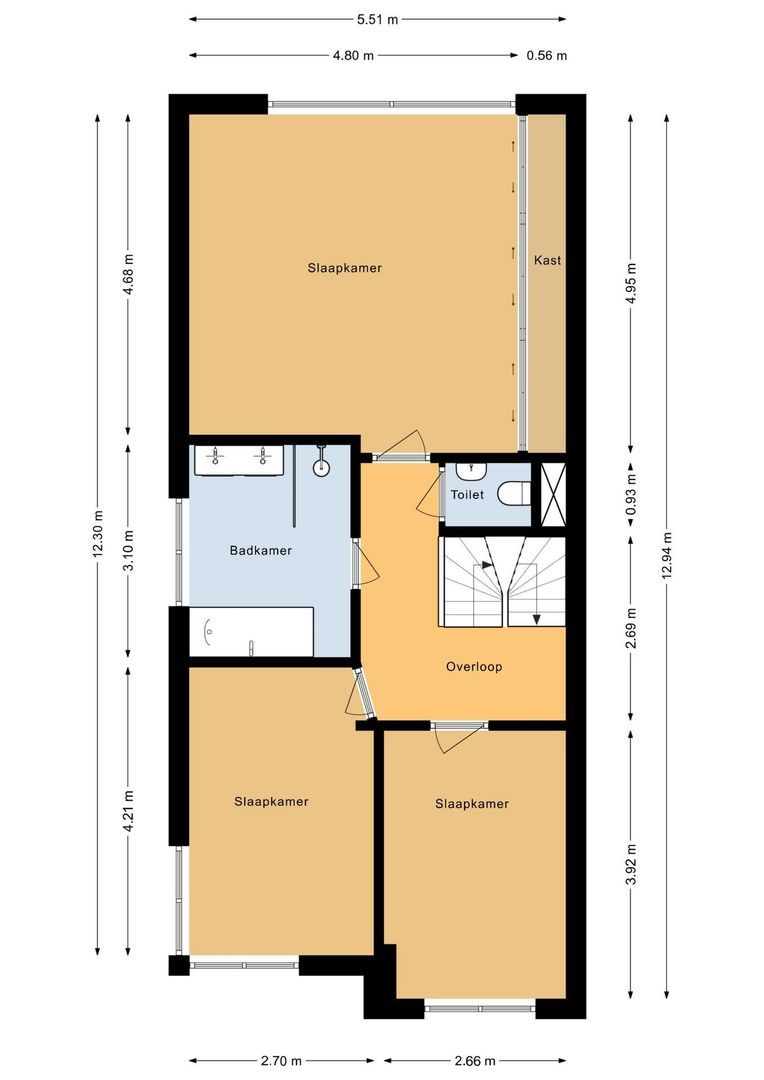 Ambachtsgeest 17, Noordwijk plattegrond-2