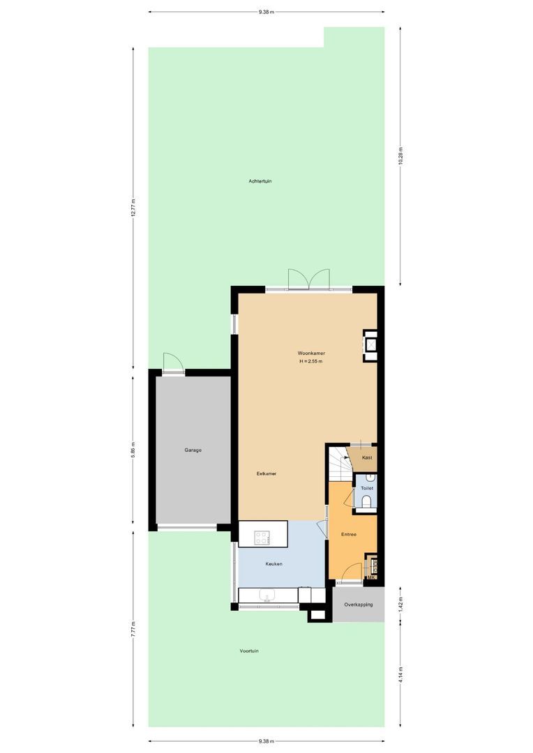 Ambachtsgeest 17, Noordwijk plattegrond-0