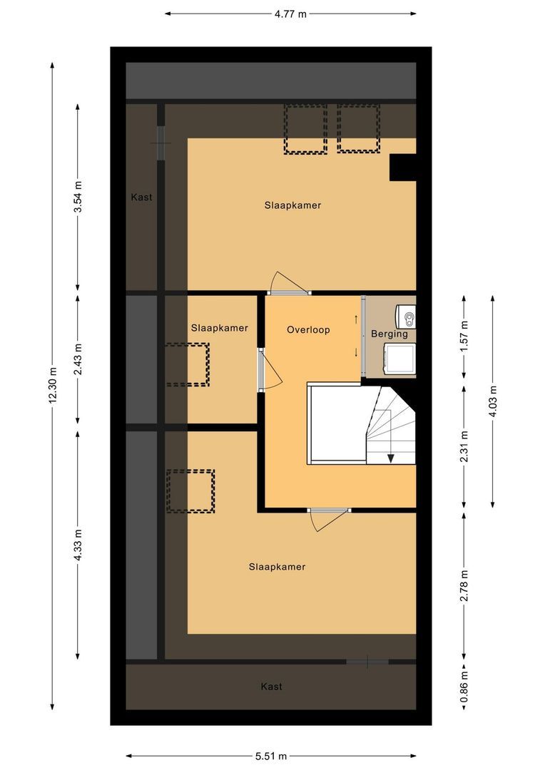 Ambachtsgeest 17, Noordwijk plattegrond-3