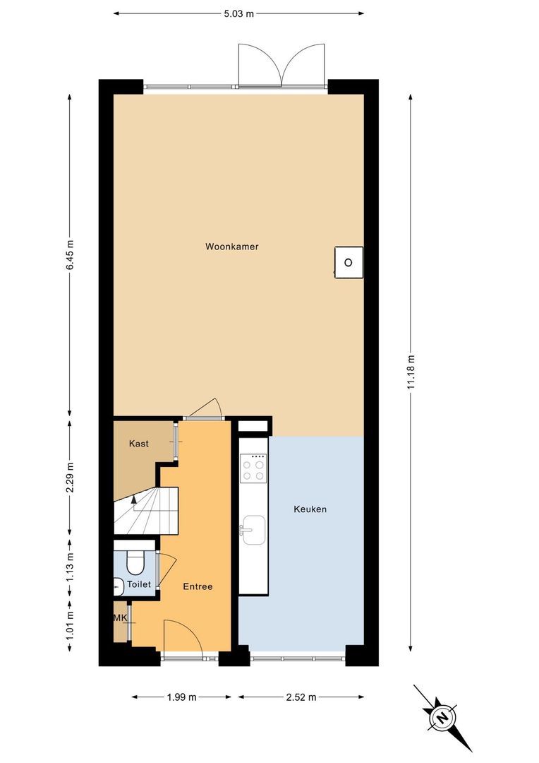 Gerrit Heeringastraat 4, Noordwijk plattegrond-1