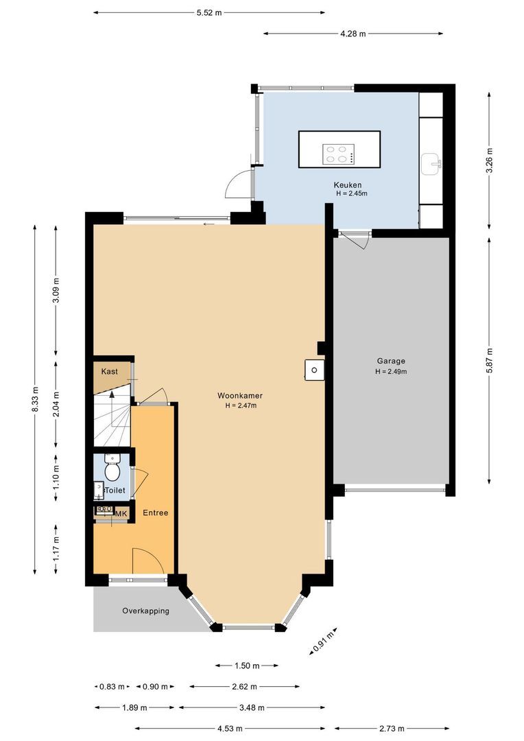 Boerenburgerweg 31 B, Noordwijk plattegrond-1