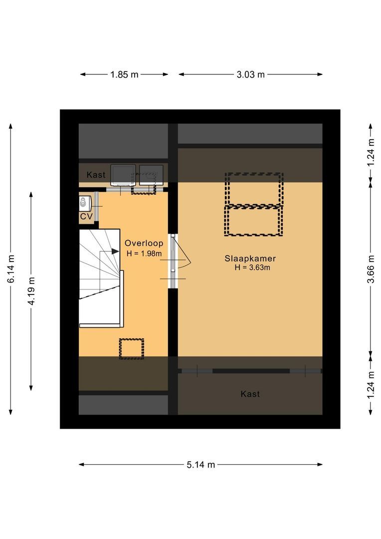 Boerenburgerweg 31 B, Noordwijk plattegrond-3