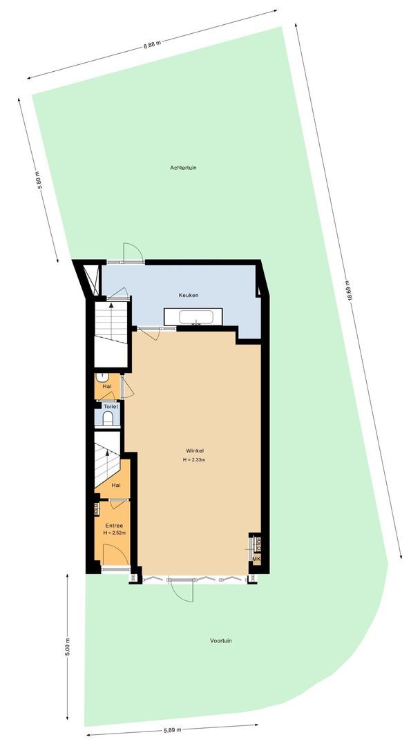 Prins Bernhardstraat 47, Noordwijk plattegrond-0