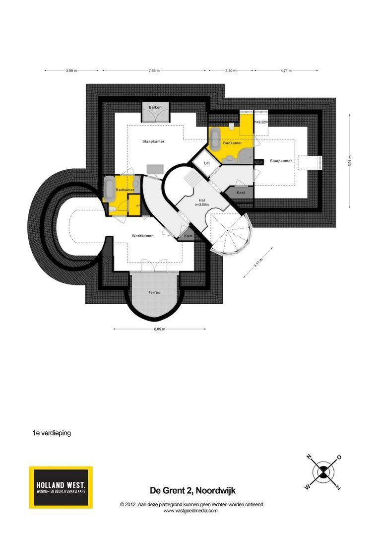 De Grent 2, Noordwijk plattegrond-1